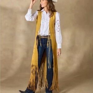 Sundance Flannery Fringe Vest